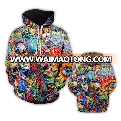 Low Quantity customized Graffiti hoodies long sleeve for Winter and Spring