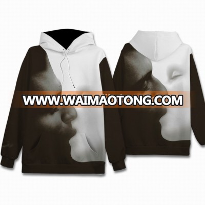 Fashion style digital printing xxxl hoodies in china for couple