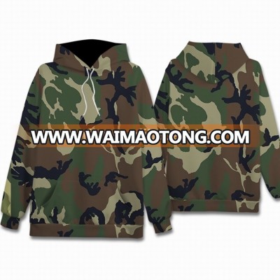 Sublimation custom made wholesale camouflage hoodies with own design