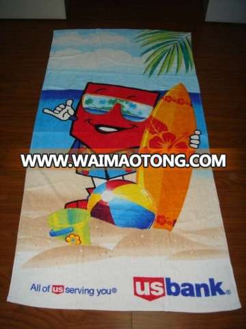 100% Cotton Full Size Reactive Printed Beach Towel