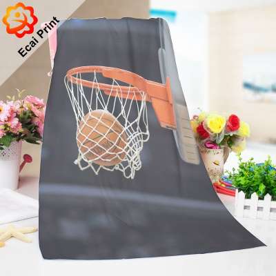 micro fiber dye sublimation basketball bath towel with pattern