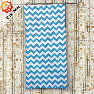 high quality custom size micro fiber sublimated chevron beach towel